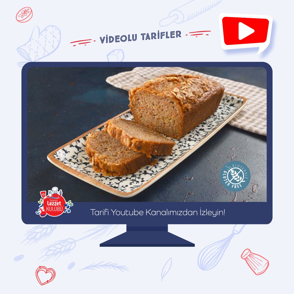 Glutensiz Havuçlu Kek Tarifi Sinangil Unları